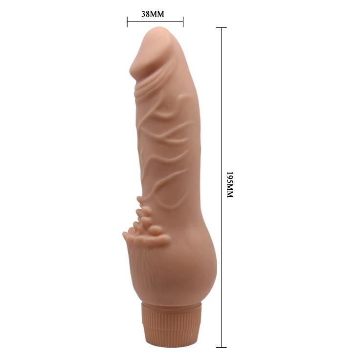 Вібратор Barbara Clark Vibrator Flesh, 19.5 см (тілесний)