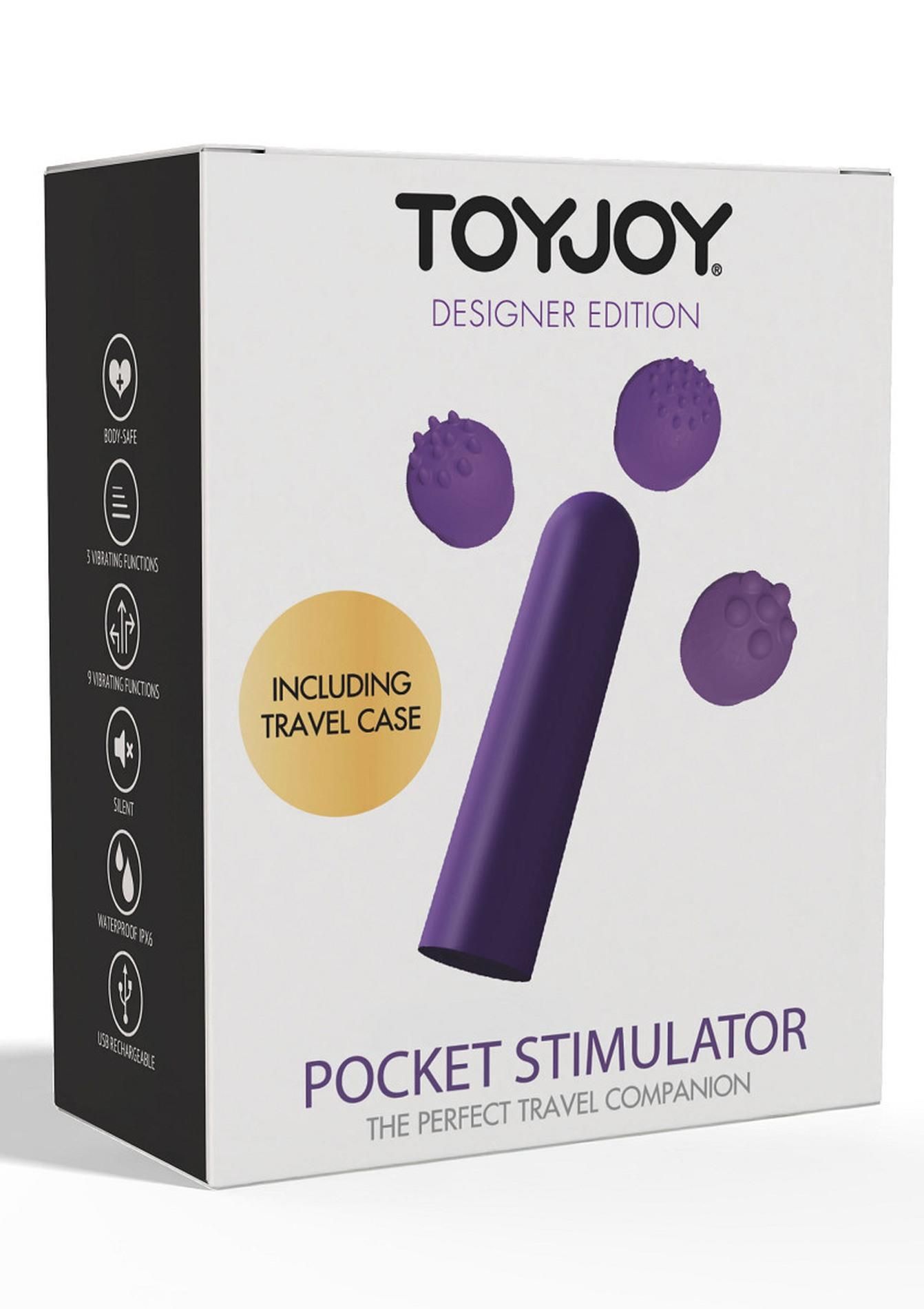 Мини-вибратор ToyJoy Pocket, 6 см (фиолетовый)