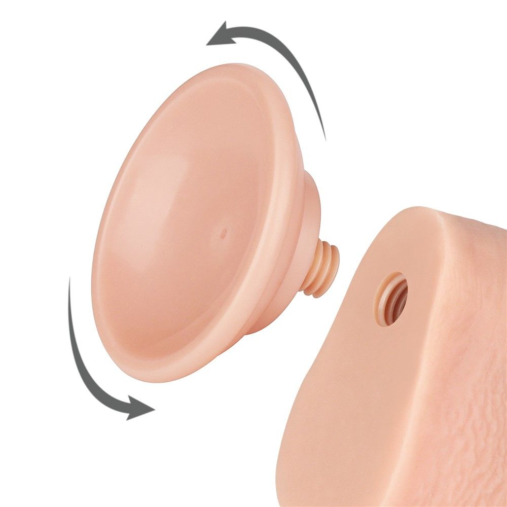 Фаллоимитатор LoveToy Sliding-Skin Dual Layer Dong, 22 см (телесный)