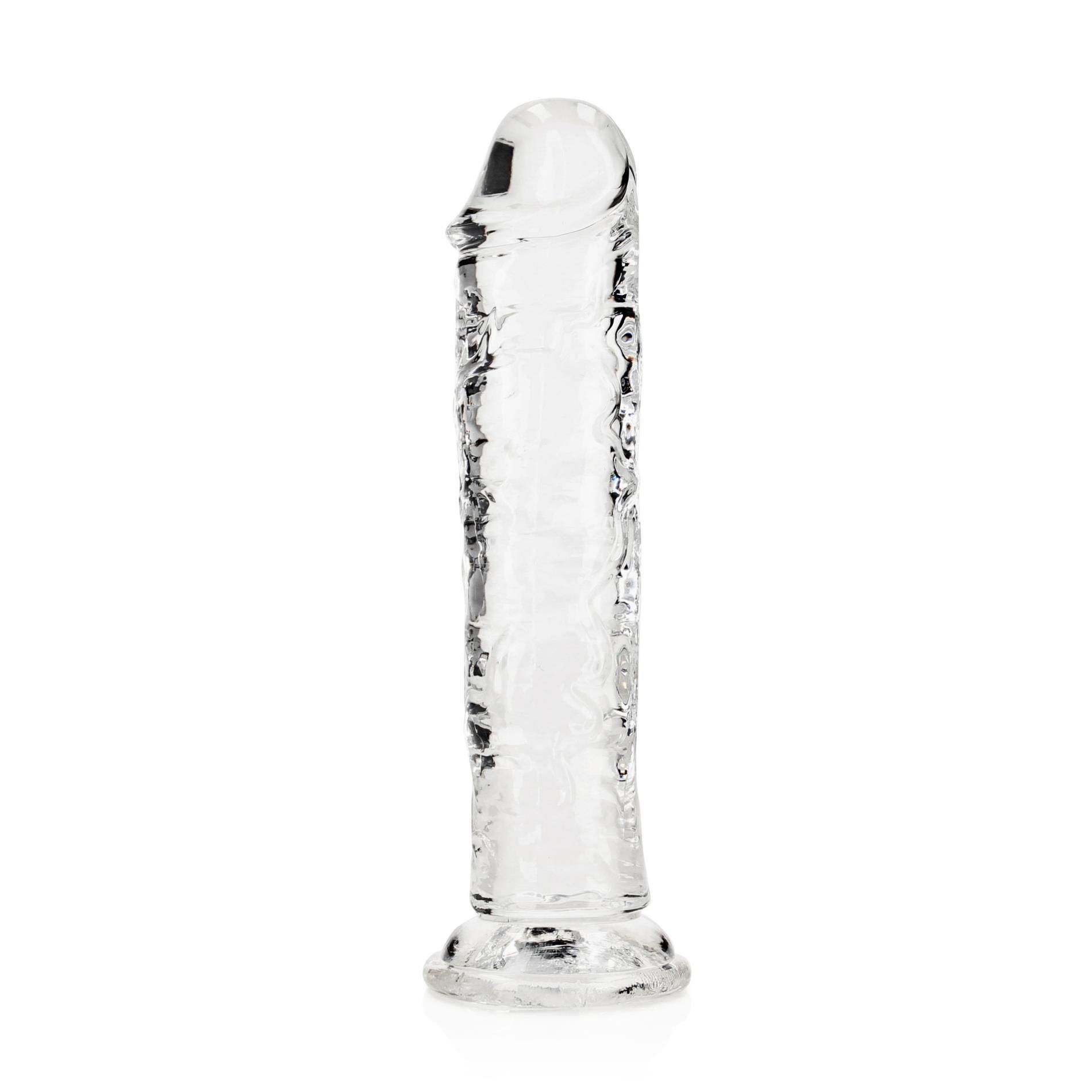 Фалоімітатор RealRock Crystal Clear Realistic Dildo 7'', 20 см (прозорий)