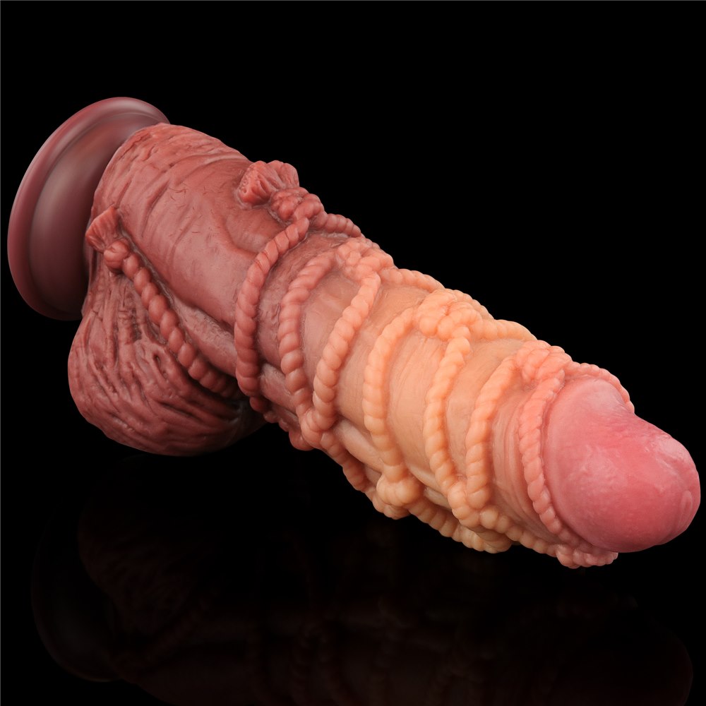 Фаллоимитатор Dual-Layered 9.5'' Silicone Nature Cock, 24 см (коричневый)