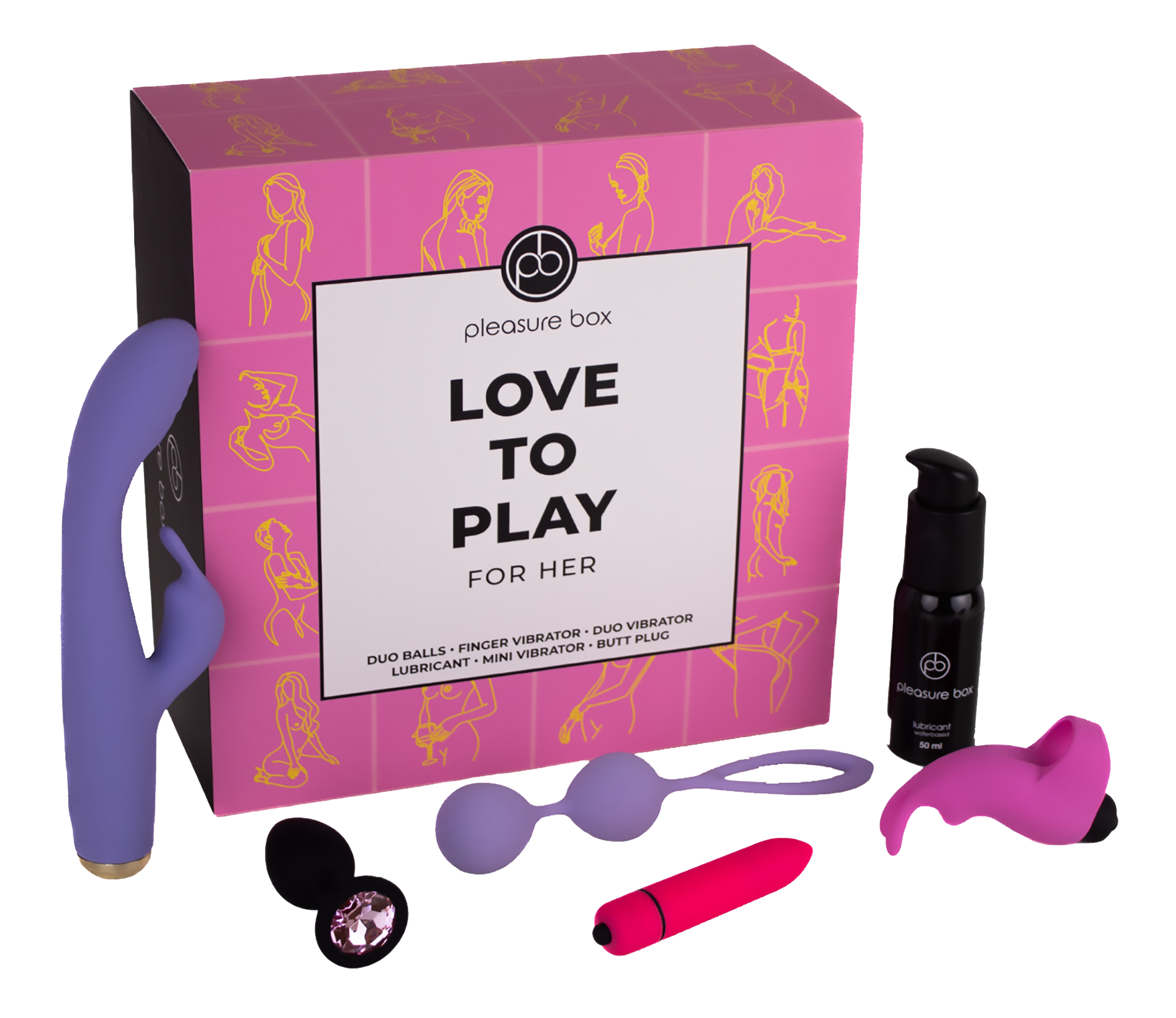 Набор секс-игрушек Love To Play For Her, 6шт