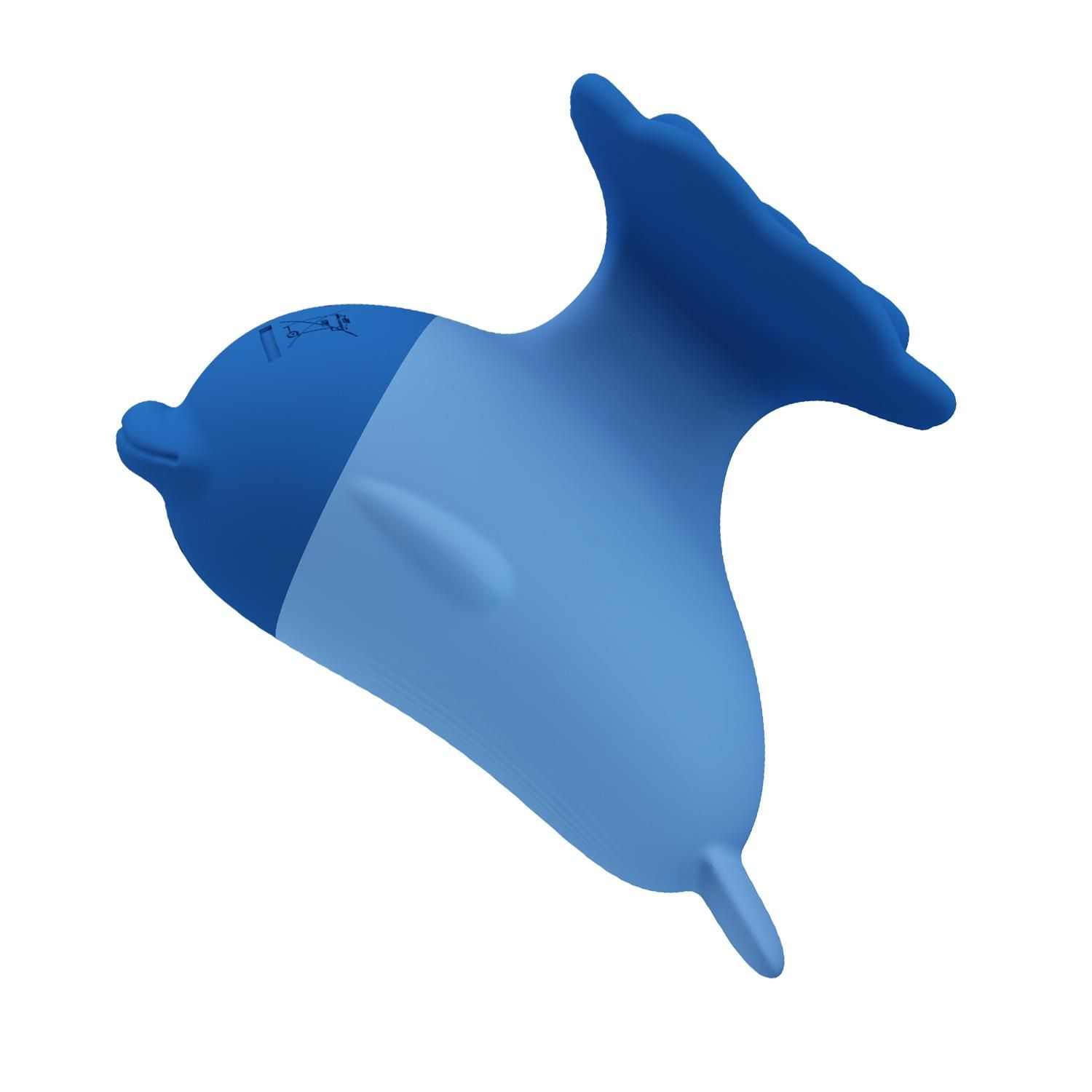 Вибратор для клитора Pretty Love Dolphin, 6.4 см (голубой)