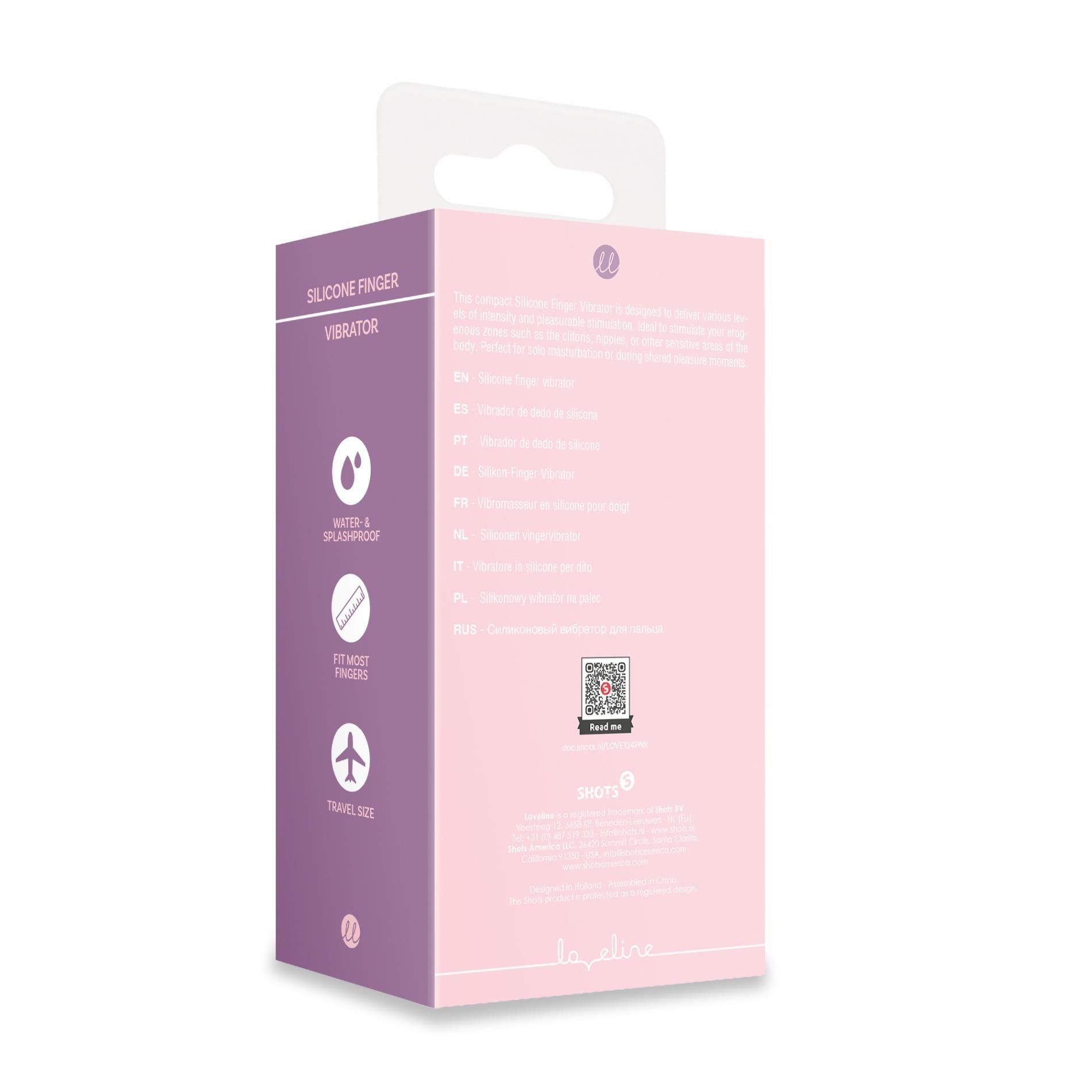 Wibrator na palec Loveline Silicone Finger, 11.2 cm (różowy)