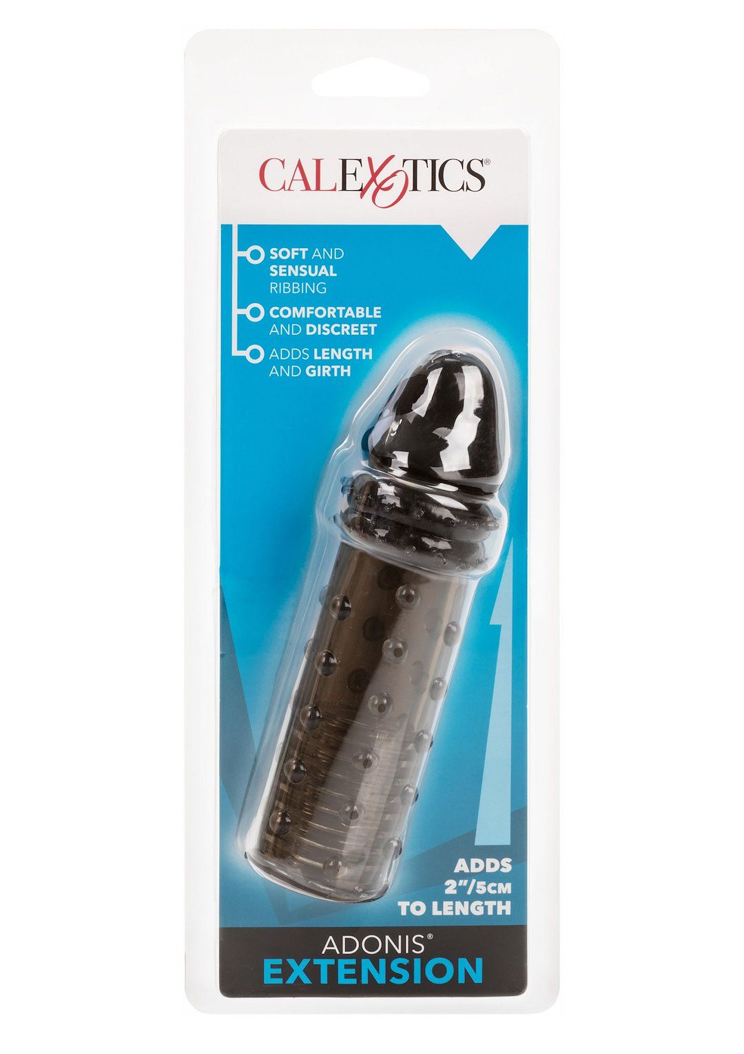 Насадка на пенис Calexotics Adonis Extension, 16 см (серый)