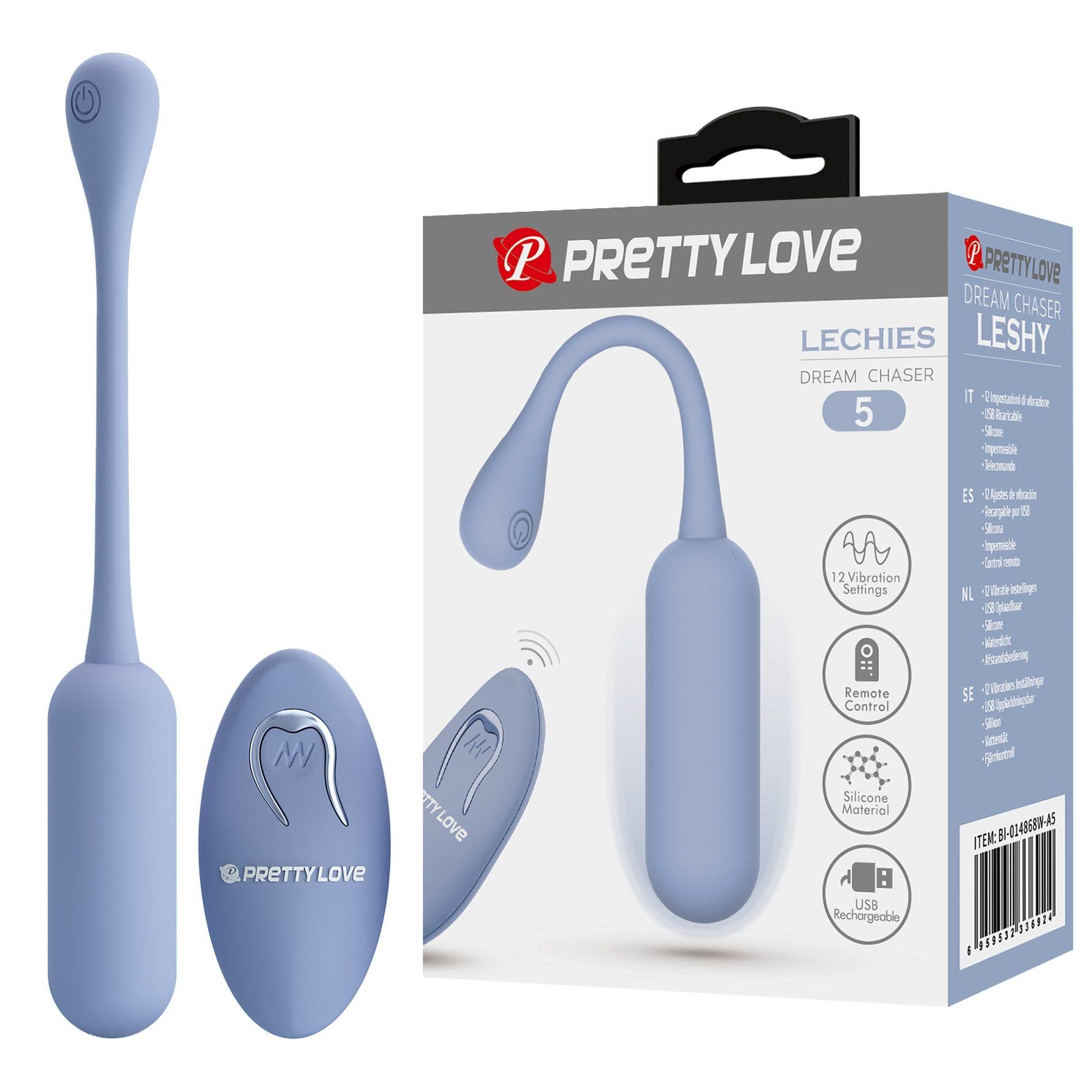 Виброяйцо Pretty Love Lechies Dream, 18,6 см (голубой)