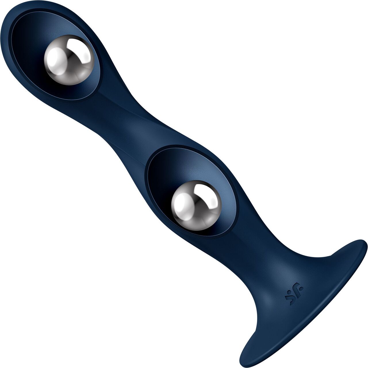 Фаллоимитатор Satisfyer Double Ball-R, 17.7 см (синий)