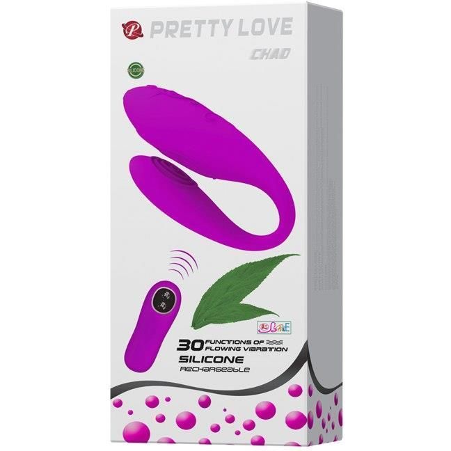 Вибратор Pretty Love Chad Vibrator, 9,3 см (фиолетовый)