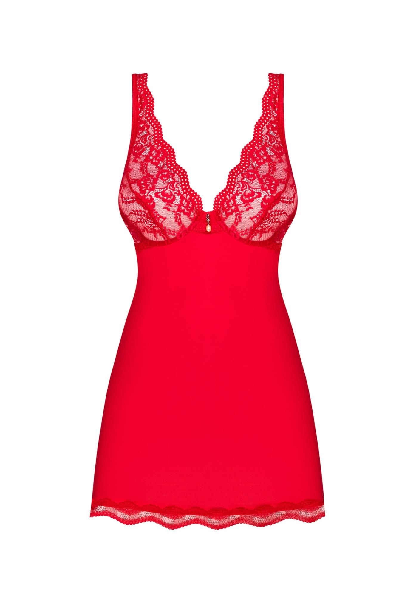 Комплект белья Obsessive Luvae, S/M (красный)