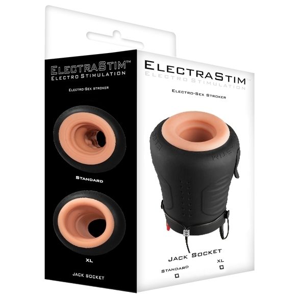 Мастурбатор с электростимуляцией ElectraStim Jack Socket XL (черный)