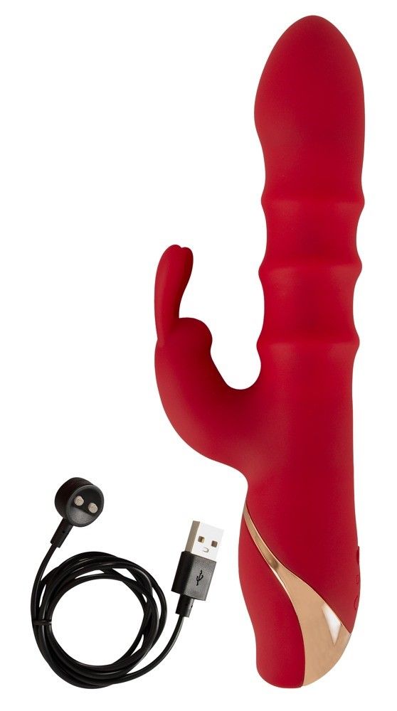 Вибратор-кролик You2Toys Double Bunny, 23.7 см (красный)