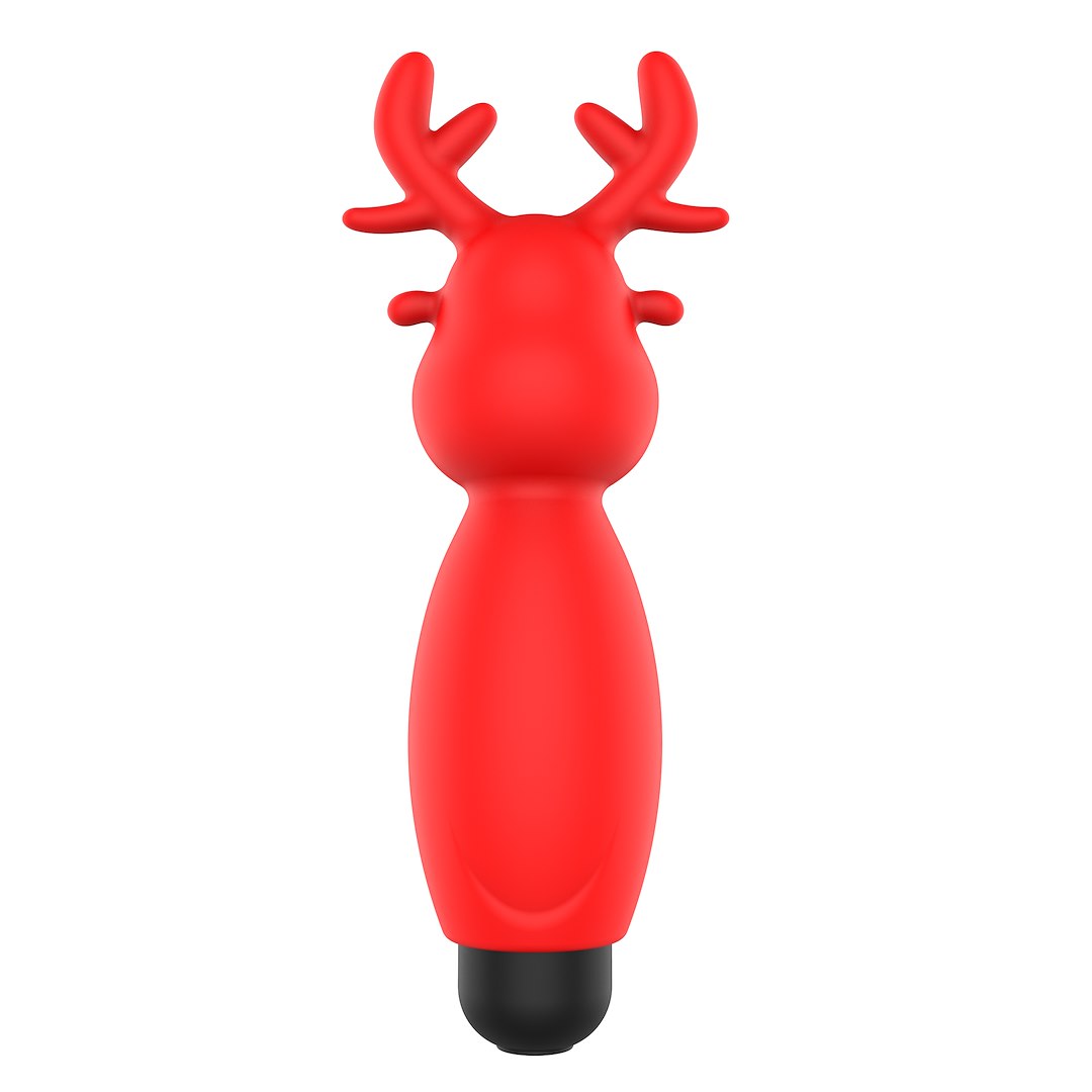 Вибратор для клитора Sweet Play Mini Reindeer Vibrator A10, 8.8 см (красный)