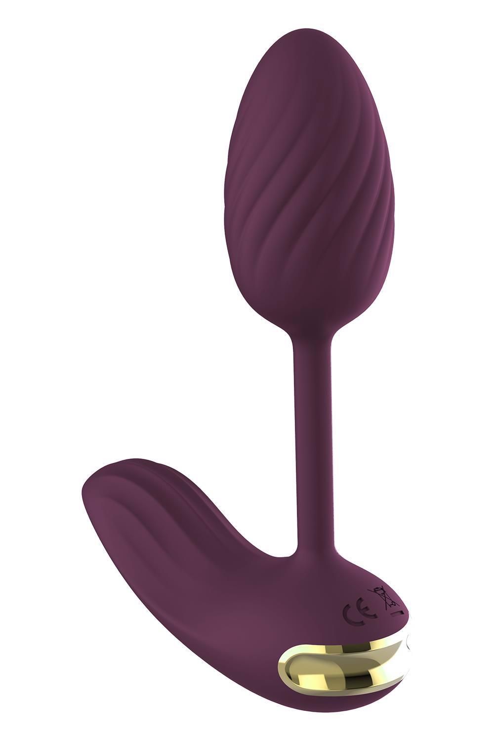 Wibrujące jajeczko Dream Toys Essentials Flexible Wearable Vibrating Egg, 10 cm (fioletowy)