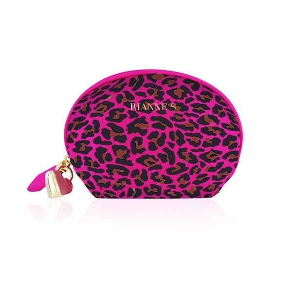 Вибромассажер Rianne S Lovely Leopard Mini Wand, 12 см (розовый)