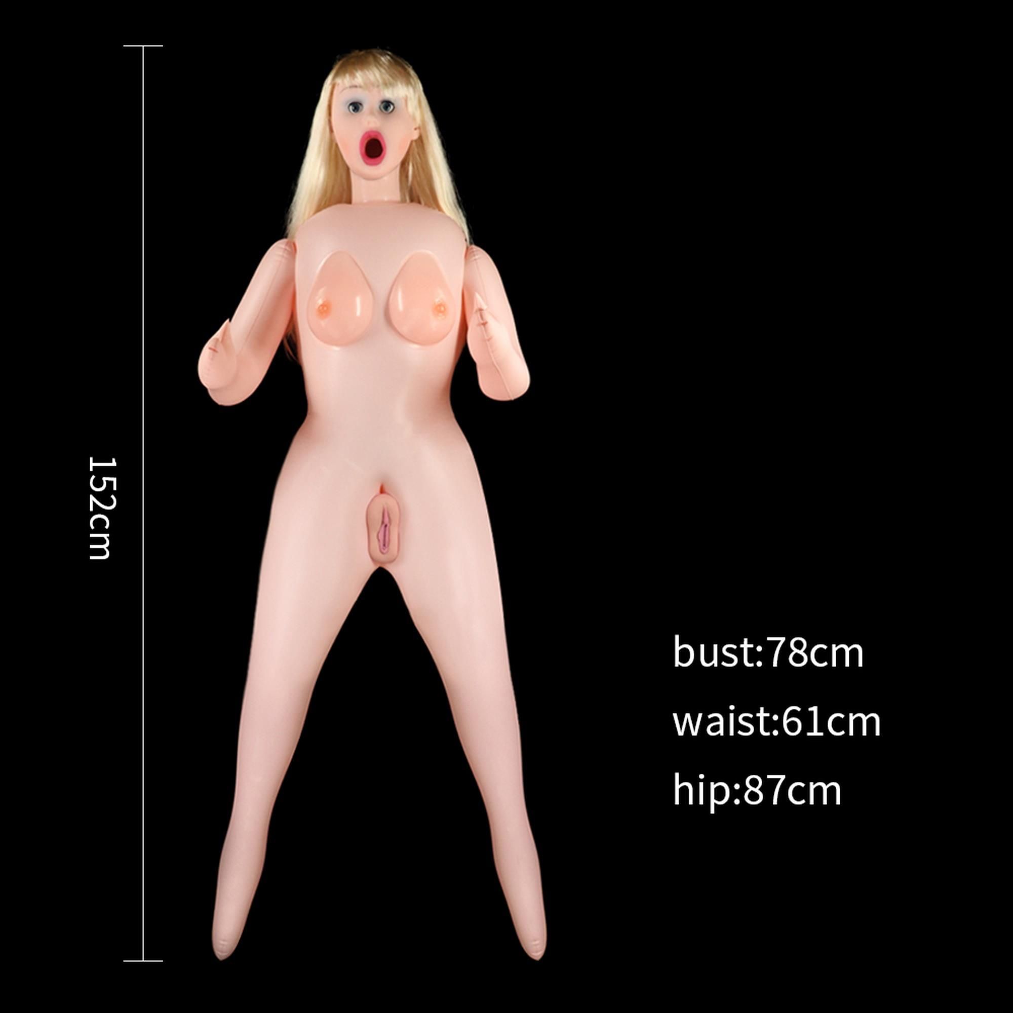 Секс-лялька LoveToy Silicone Boobie Super Love Doll, 152 см (брюнетка)