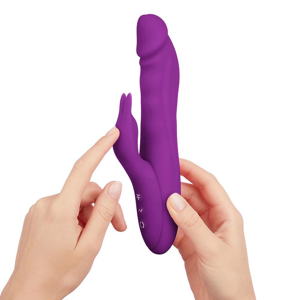 Вибратор-кролик Dream Toys Booster Rabbit, 21.6 см (фиолетовый)
