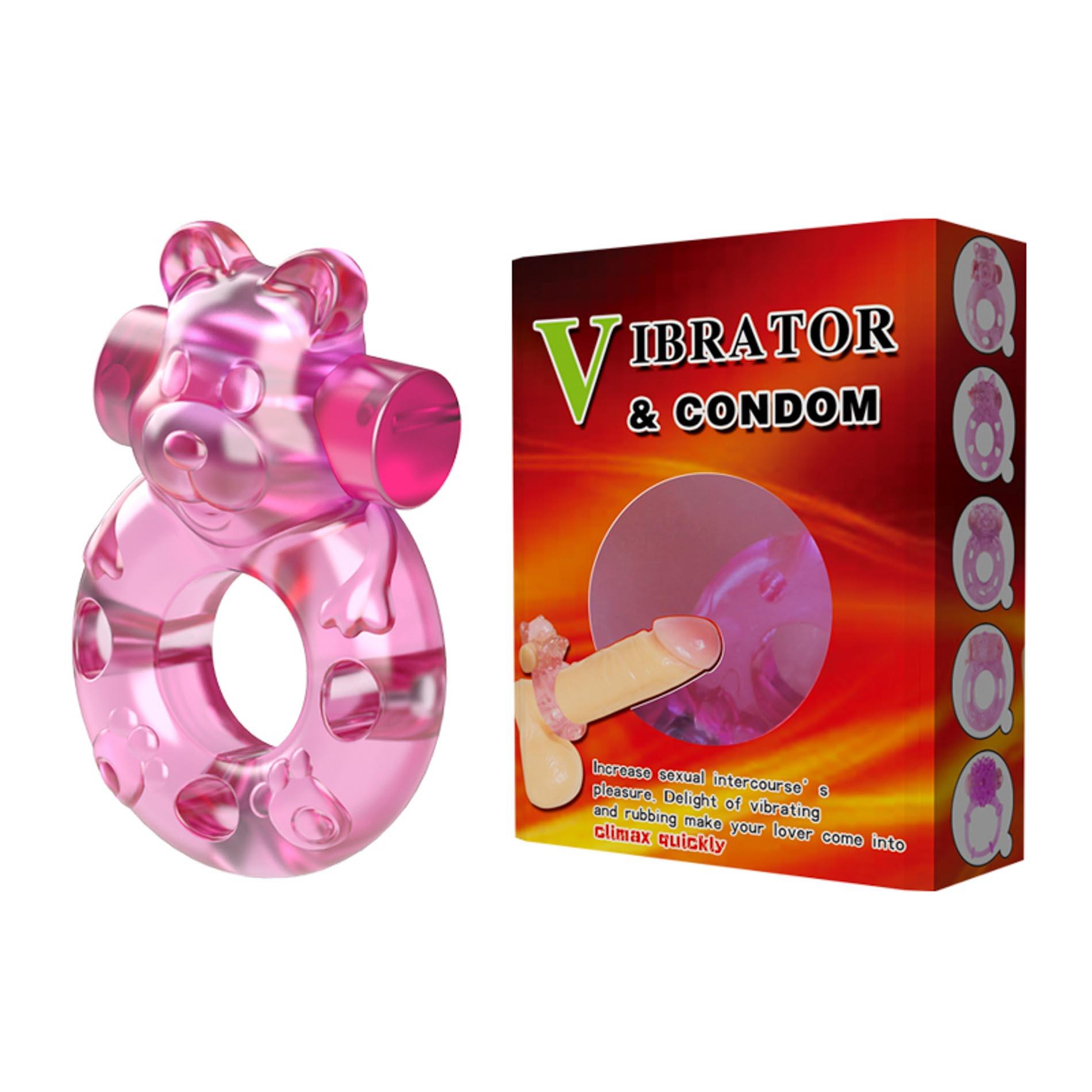 Эрекционное кольцо Baile Bear Cock Ring, 5.3 см (розовый)