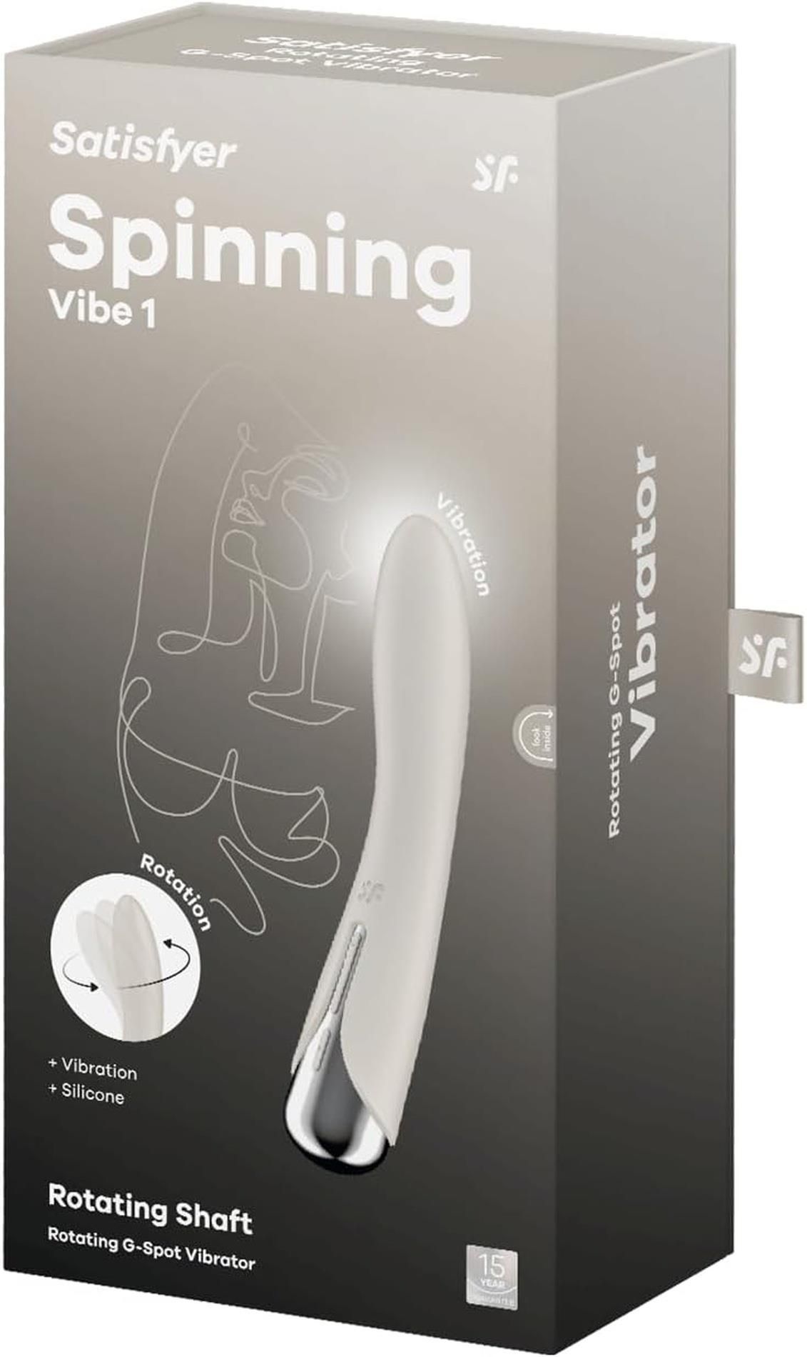 Вибратор Satisfyer Spinning Vibe 1, 17,5 см (белый)
