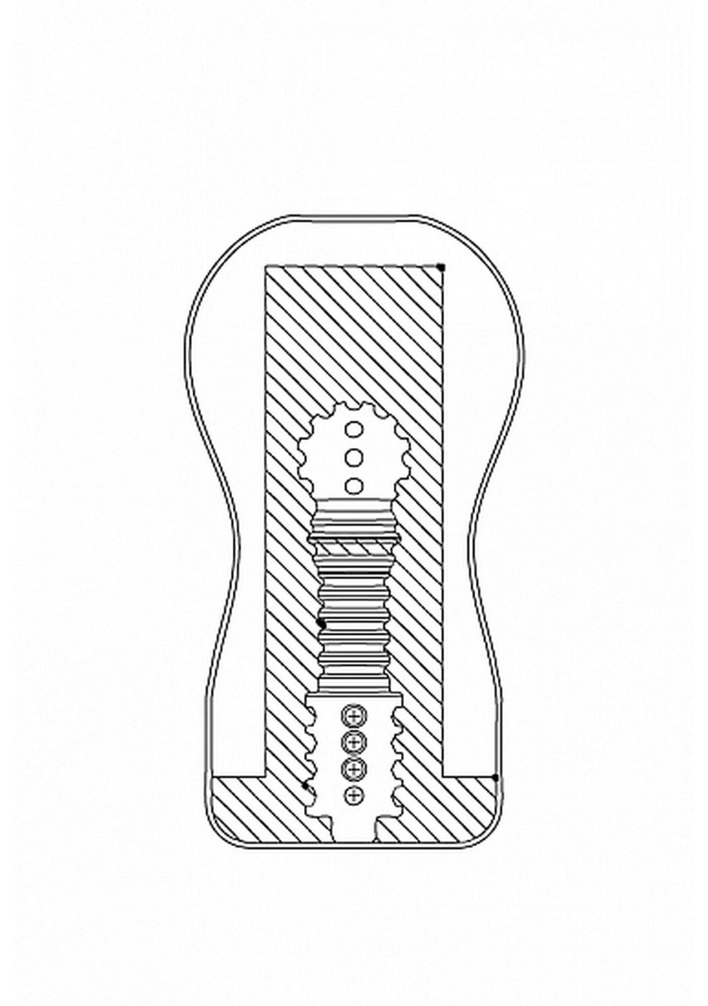 ShotsToys - Masturbator, Brązowy, 15.7 cm