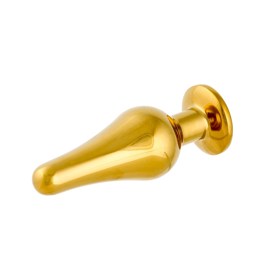 Анальна пробка з кристалом Simply Pleasure Slim Long, 7 см (рожевий)