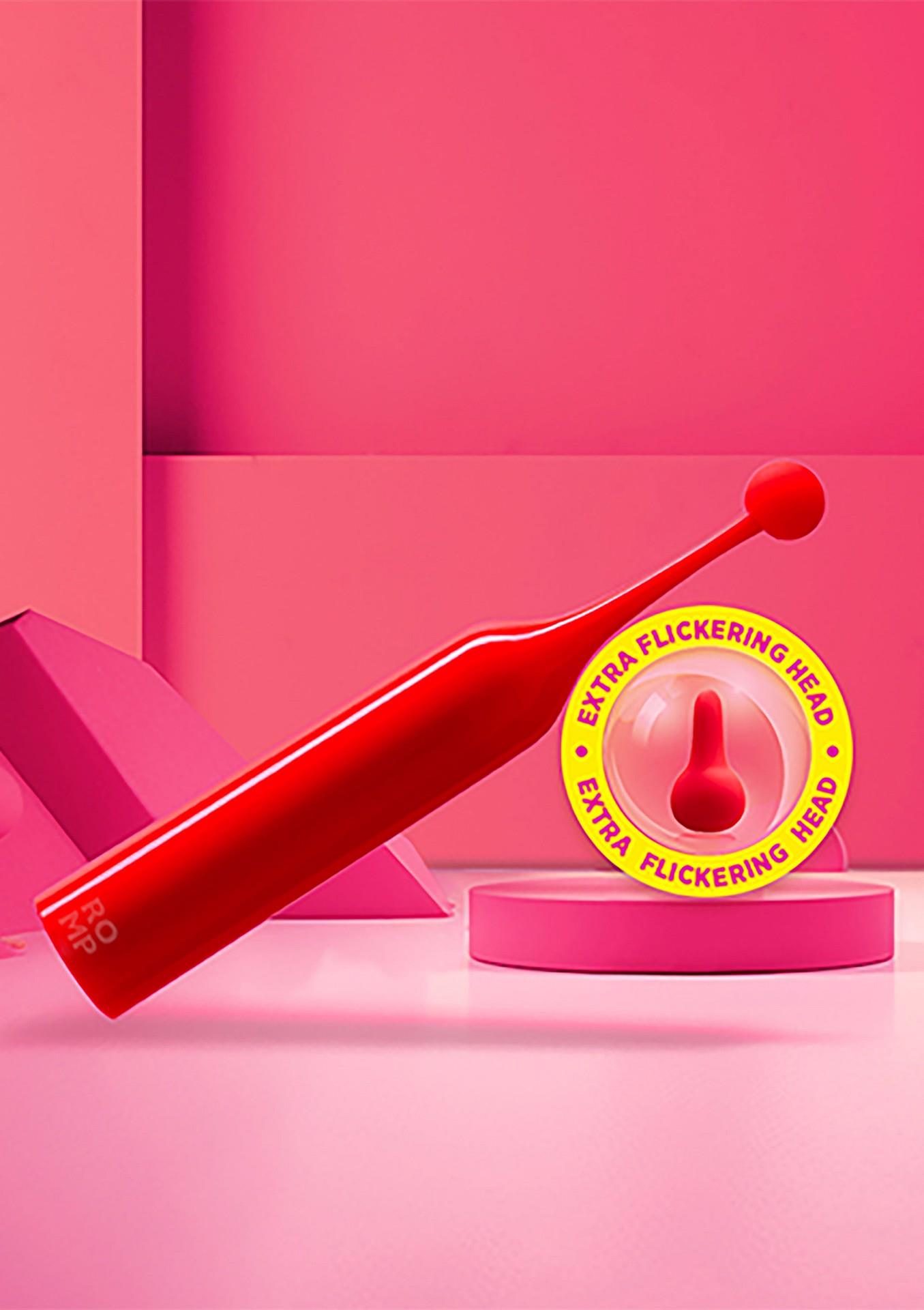 Вибратор для клитора Romp Pop, 14.3 см (красный)