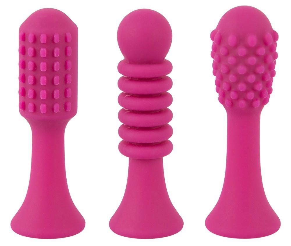 Клиторальный вибратор Sweet Smile Spot Vibrator With 3 Tips, 17,9 см (розовый)