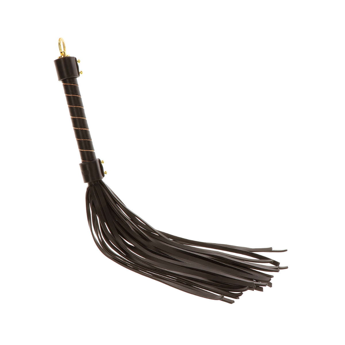 BDSM Flogger Taboom Vogue Bicz z ćwiekami, 54 cm (czarny)