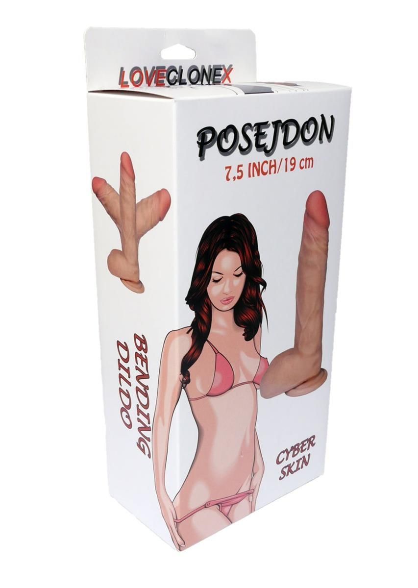 Фаллоимитатор B - Series Real Posejdon-Loveclonex 7,5", 21 см (телесный)