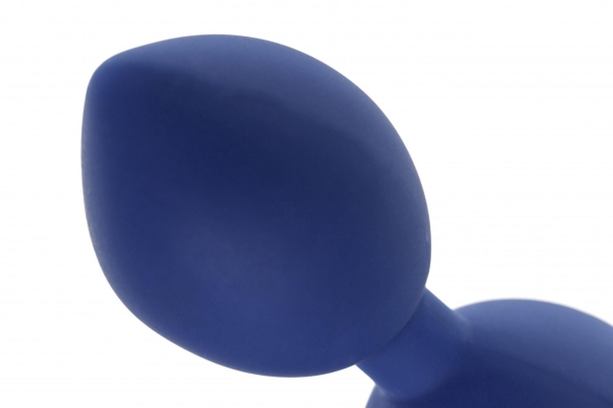 Анальные шарики Alive Triball Anal Curves, 15 см (синий)