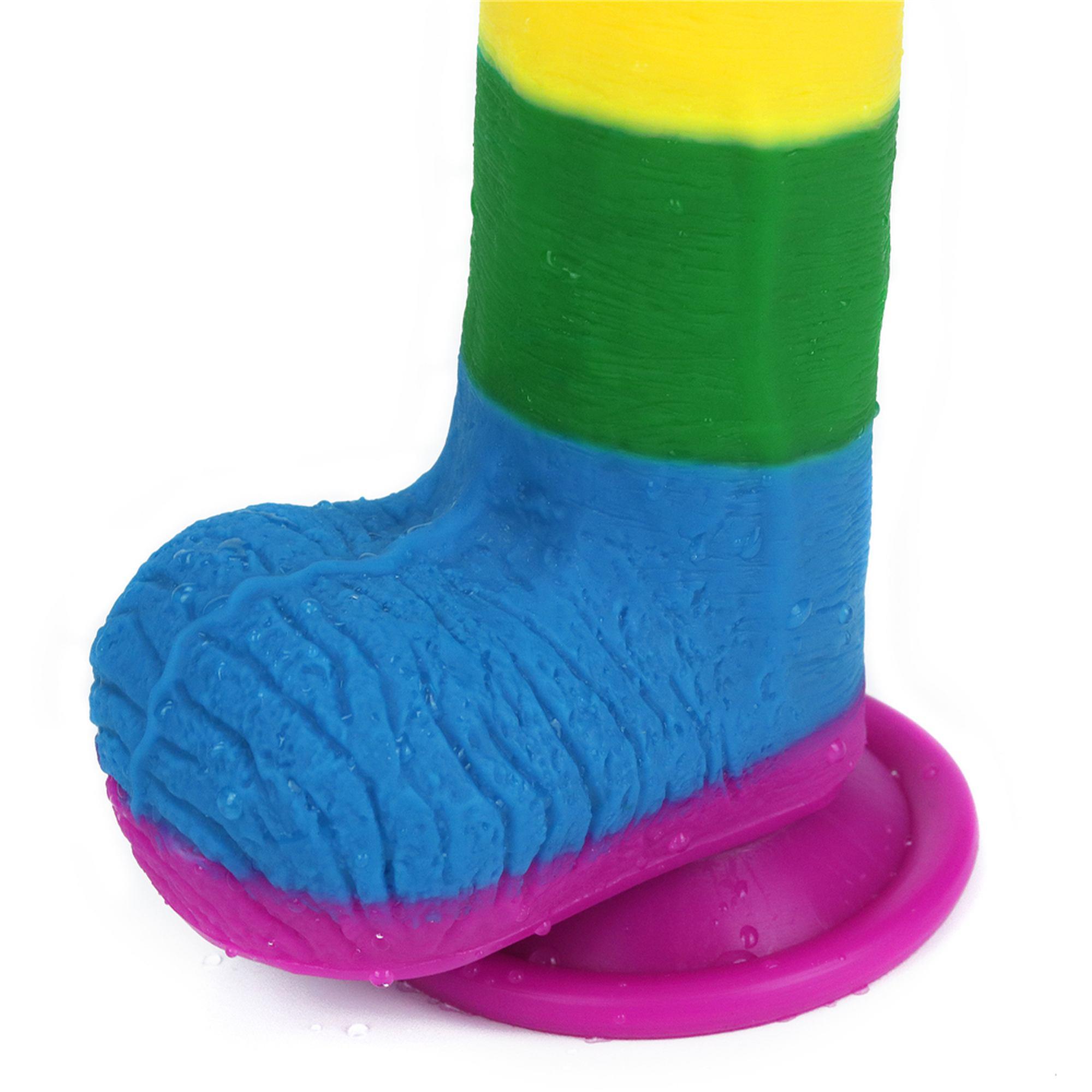Фаллоимитатор LoveToy Prider Dildo 7.5", 19.5 см (радужный)