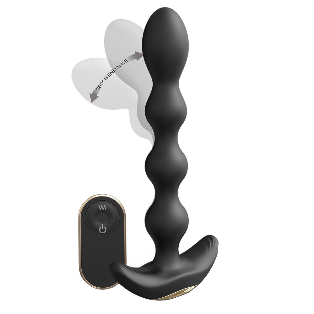 Анальна пробка Dorcel Flexi Balls, 18,2 см (чорний)