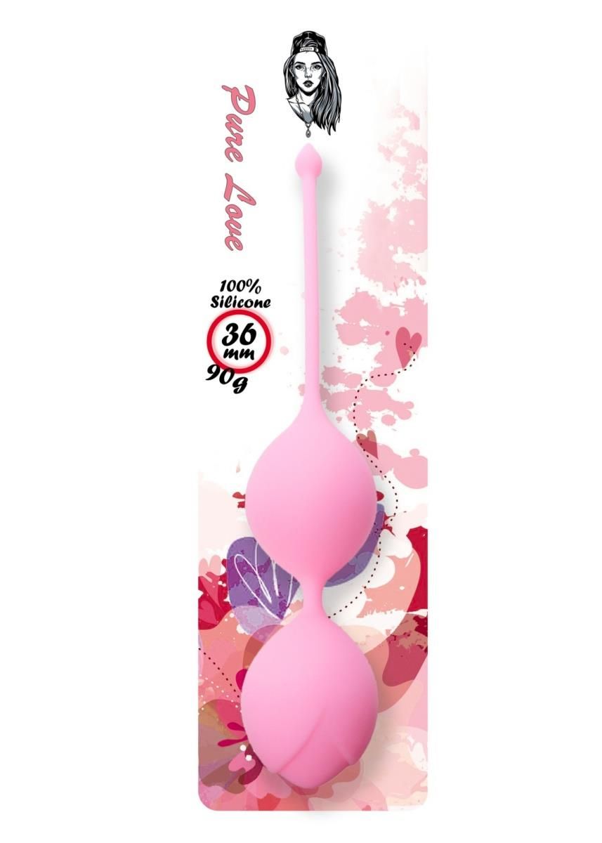 Вагинальные шарики Boss Series Pure Love, 20 см (розовый)