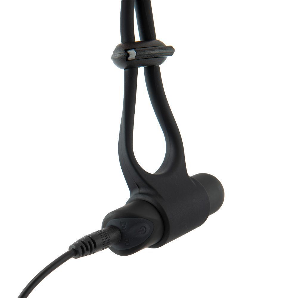 Эрекционное кольцо Dream Toys Zacisk Adjustable Cockring, 14 см (черный)