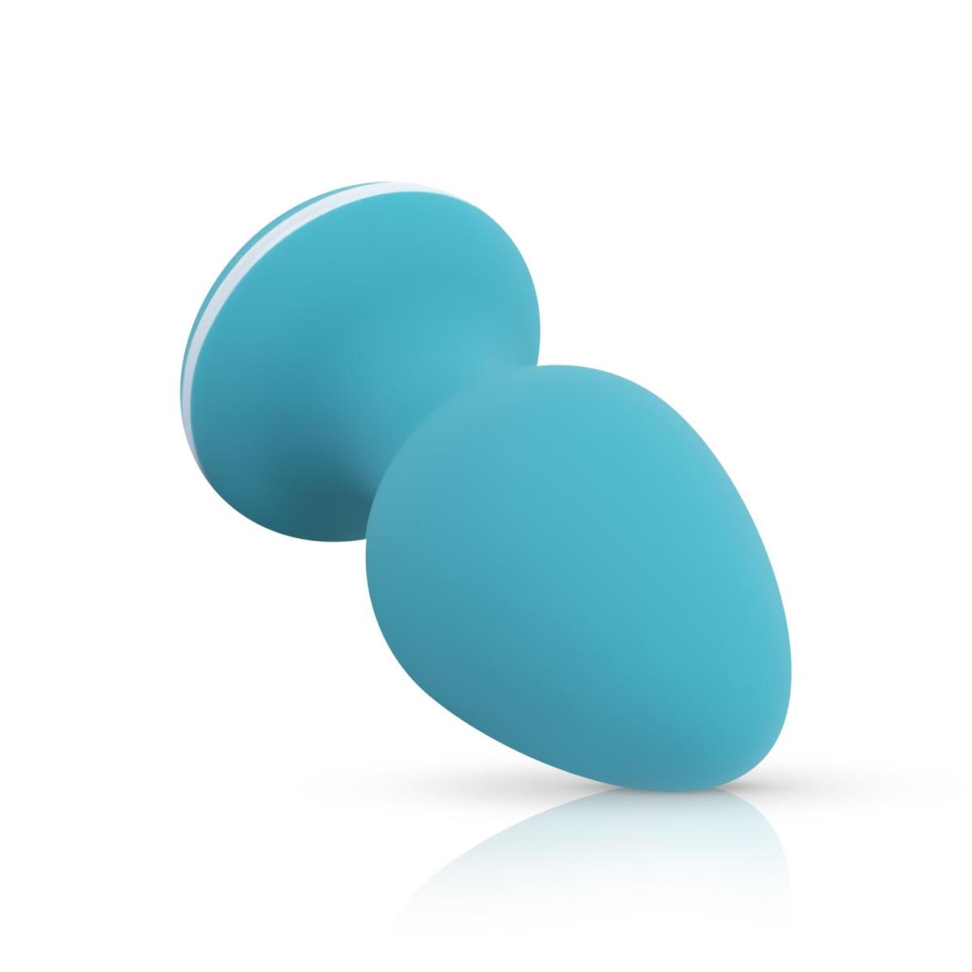 Анальна пробка Cala Azul Blanca Vibrating Anal Plug, 8,3 см (бірюзовий)