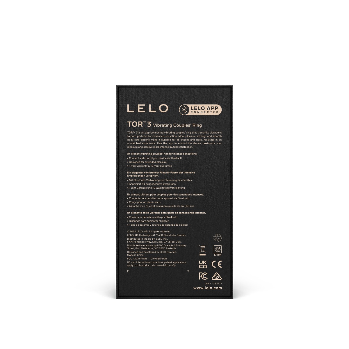 Виброкольцо Lelo Tor 3, 6 см (синий)