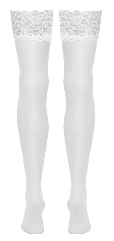 Pończochy Cottelli Legwear Anclipsen, L (biały)