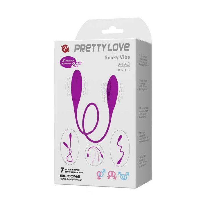 Wibrator Pretty Love Snaky Vibe, 60 cm (fioletowy)