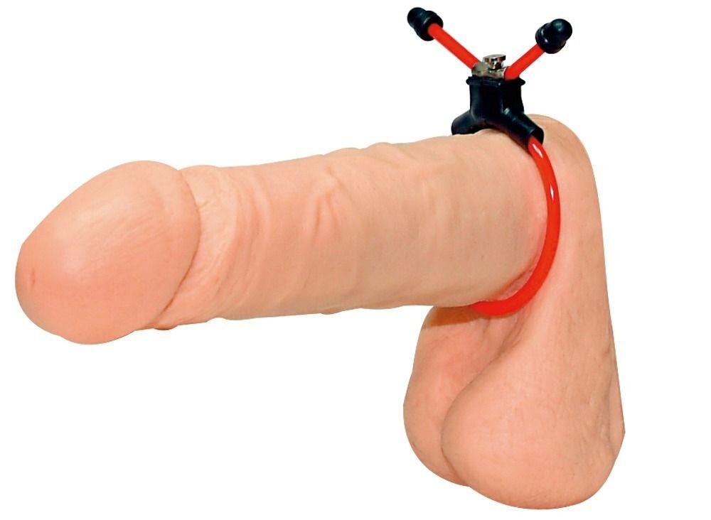 Эрекционное кольцо Red Sling Penisring, 15,5 см (красный)