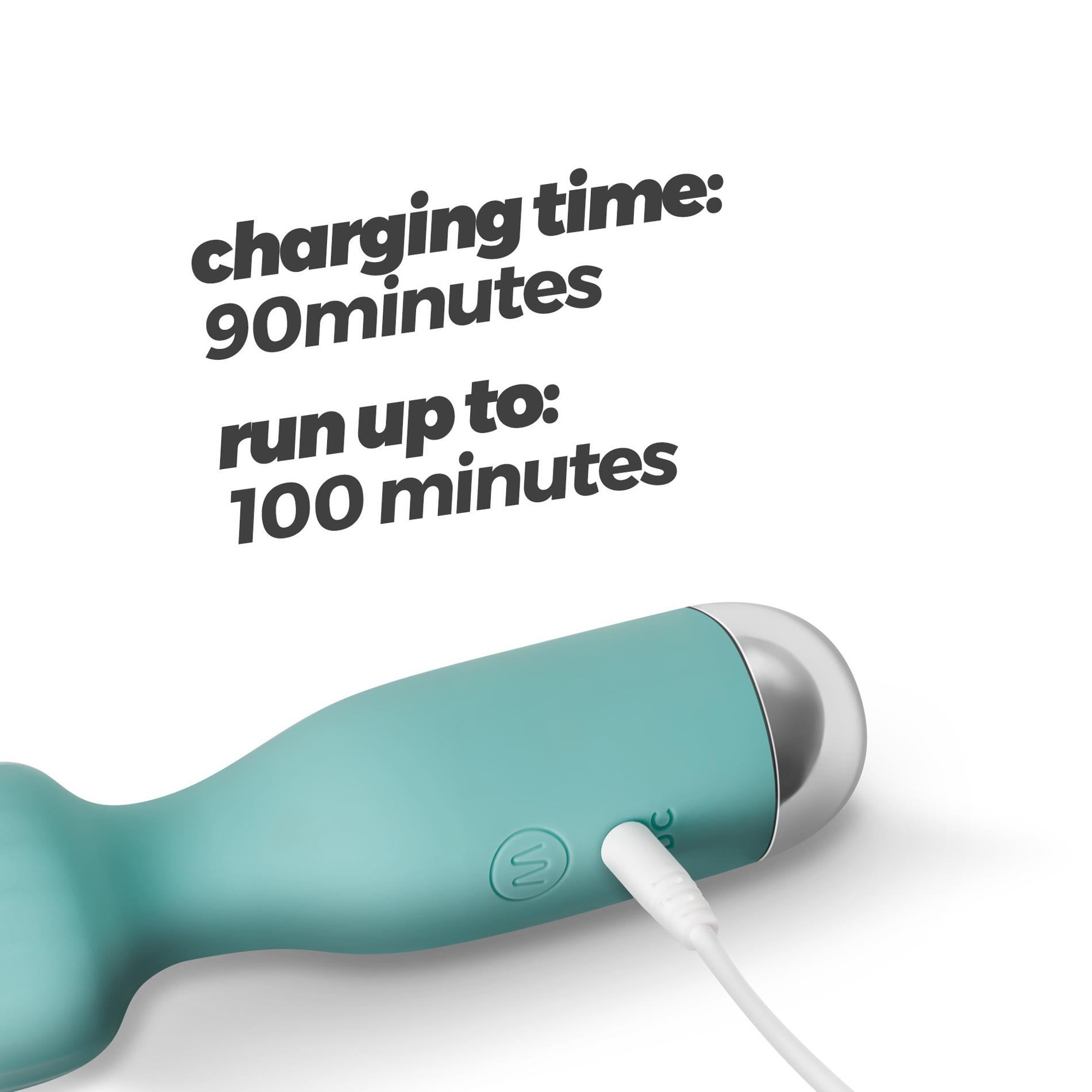 Мини-вибратор Crushious Wanderlust, 15 см (мятный)