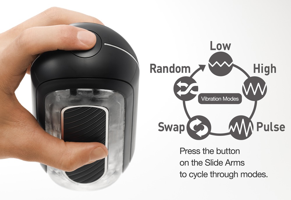 Masturbator Tenga Flip Zero Gravity Electronic Vibration, 18 cm (czarny)