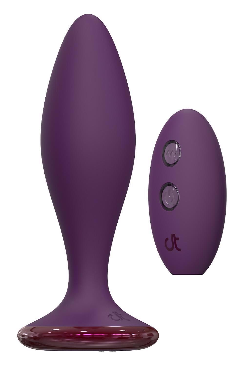 Korek analny Glam Strong Anal Vibe, 12.8 cm (fioletowy)