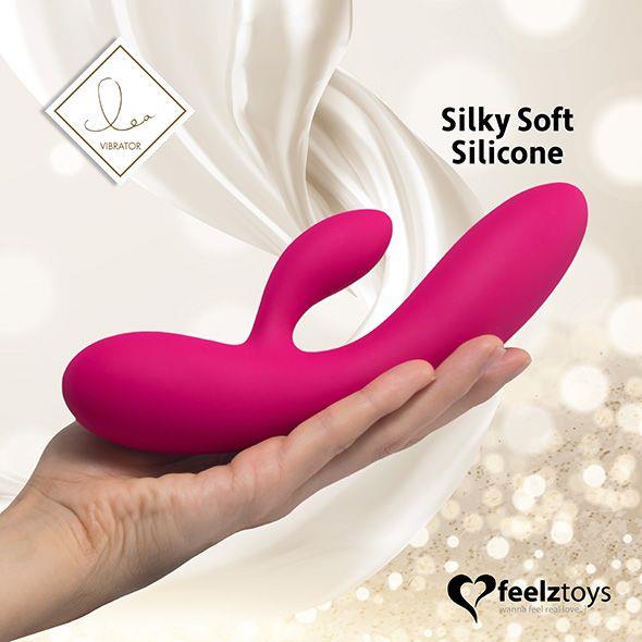 Вибратор-кролик FeelzToys Lea, 20,2 см (розовый)