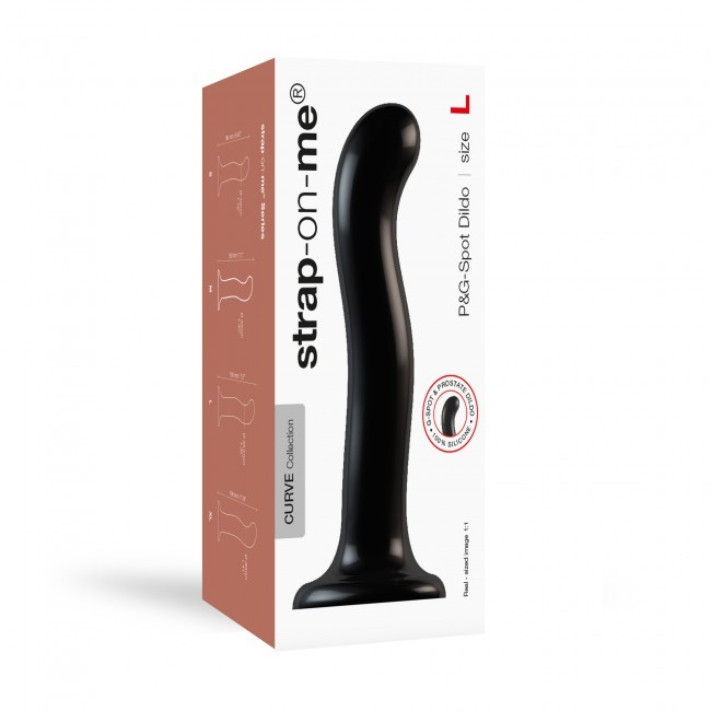 Фаллоимитатор Strap-On-Me Dildo Plug P&G L, 18 см (черный)