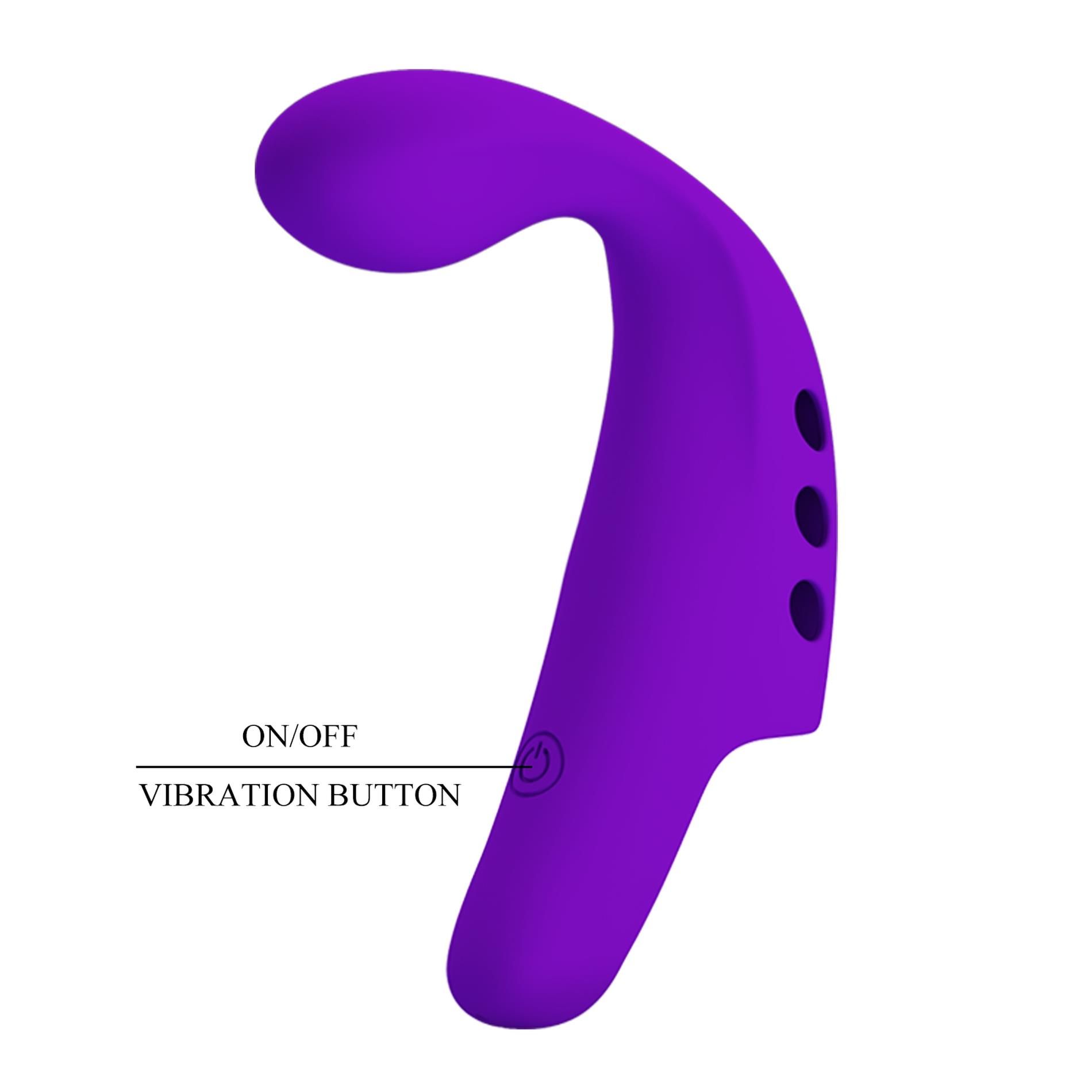 Вибратор на палец Pretty Love Fingering Vibrator Gorgon, 9,3 см (фиолетовый)