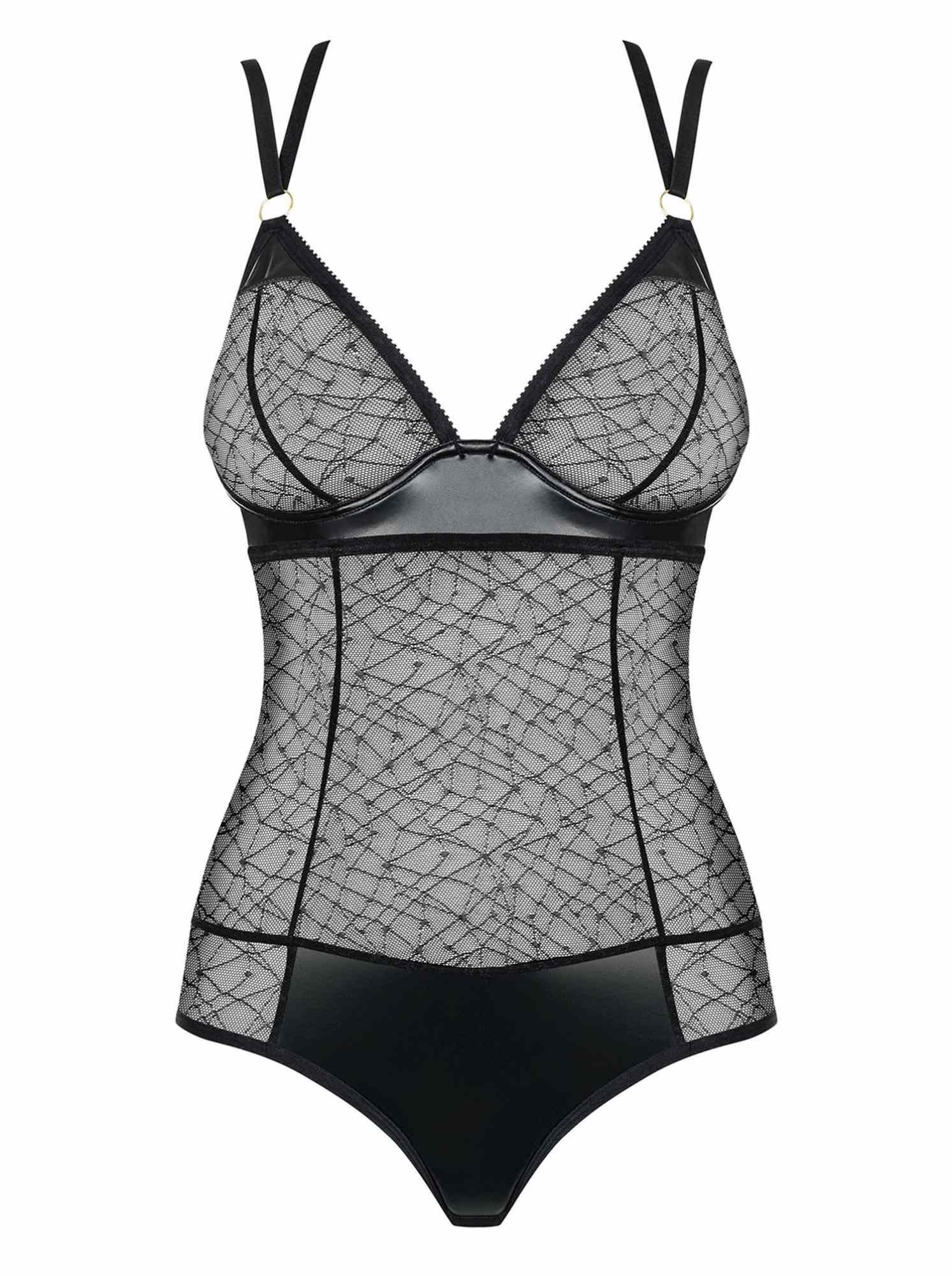 Боди Obsessive 859-TED-1, L/XL (черный)