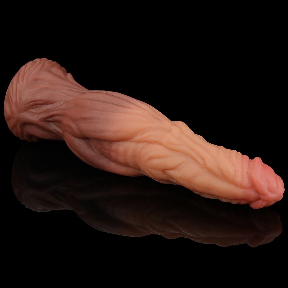 Фаллоимитатор Dual-Layered Silicone 9.5" Nature Cock, 24.5 см (коричневый)