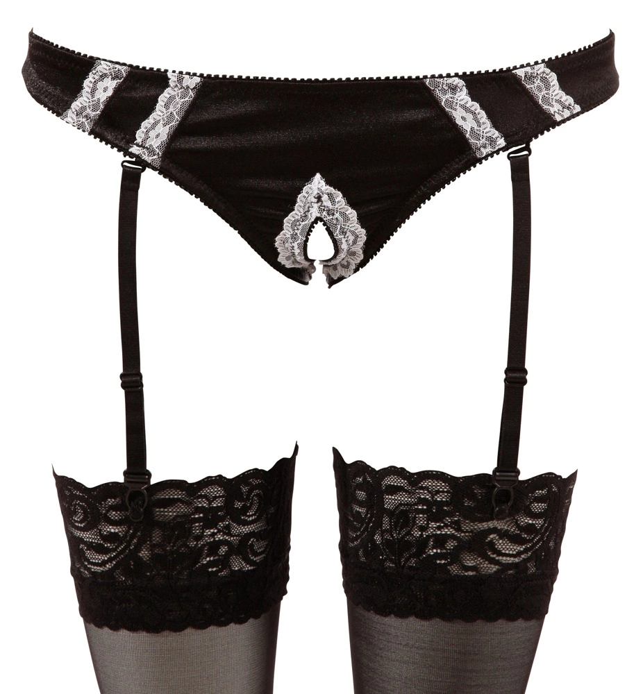 Сексуальный костюм Cottelli Collection Maid Set, L (черный с белым)