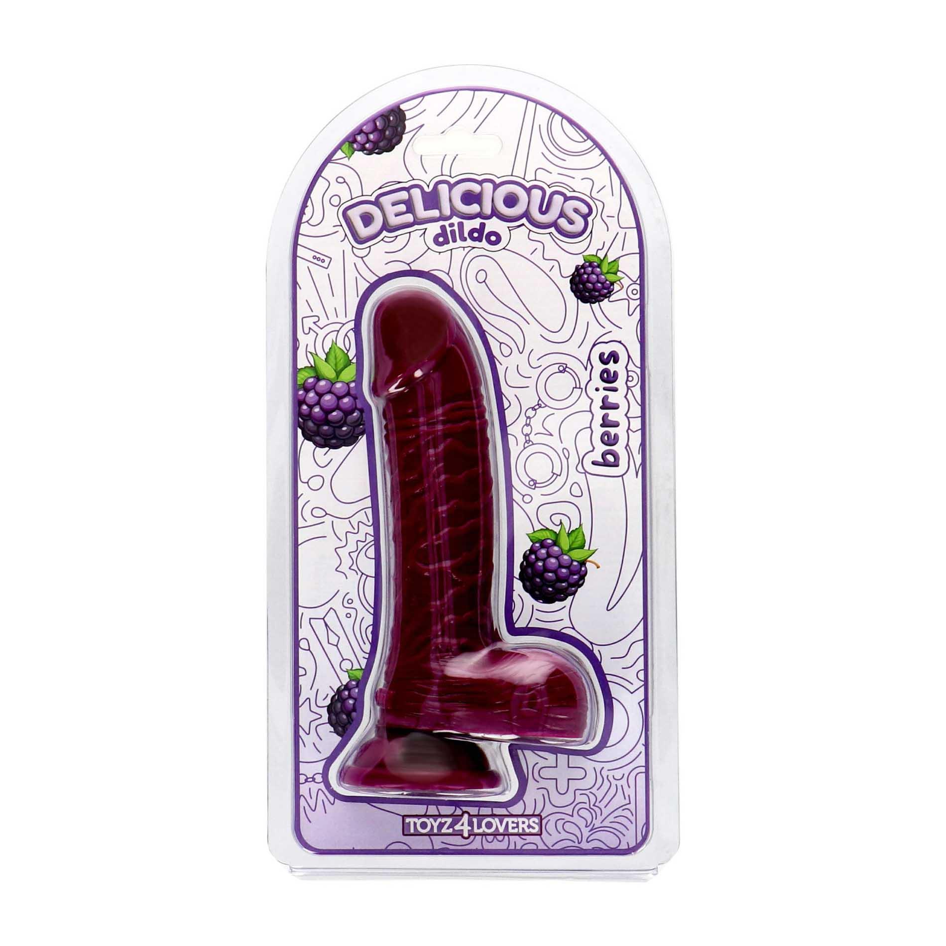 Фаллоимитатор Toyz4lovers Delicious Profumato Ben Blackberries, 18.5 см (фиолетовый)