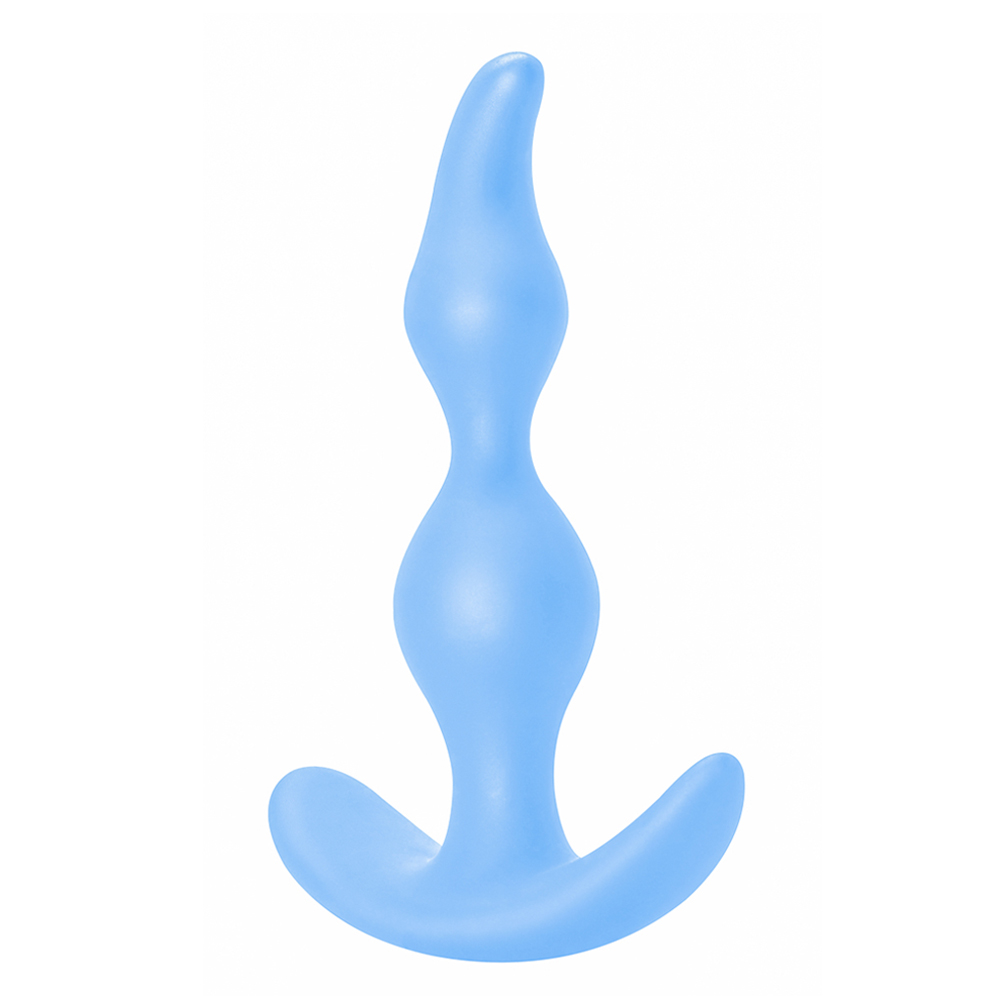 Korek analny Lola Games Bent Anal Plug, 13 cm (niebieski)