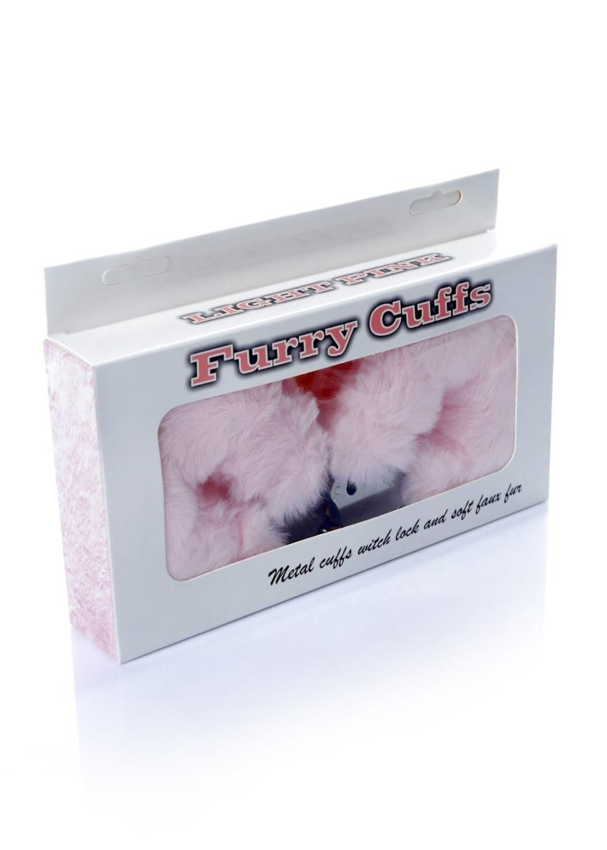 Наручники Fetish B - Series Furry Cuffs (розовый)